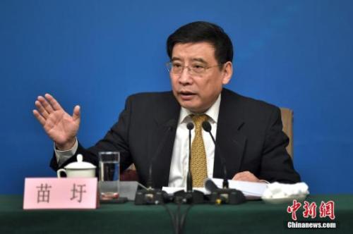 資料圖：苗圩。<a target='_blank' href='http://www.chinanews.com/'>中新社</a>記者金碩攝